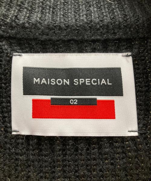 MAISON SPECIAL（メゾンスペシャル）MAISON SPECIAL (メゾンスペシャル) プライムオーバードライバーズニット ブラック サイズ:Lの古着・服飾アイテム