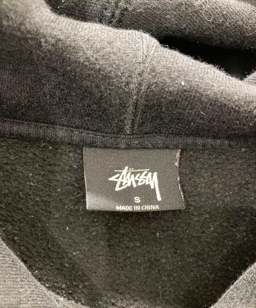 stussy（ステューシー）stussy (ステューシー) ロゴ刺繍パーカー ブラック サイズ:Ｓの古着・服飾アイテム