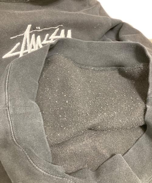 stussy（ステューシー）stussy (ステューシー) ロゴ刺繍パーカー ブラック サイズ:Ｓの古着・服飾アイテム