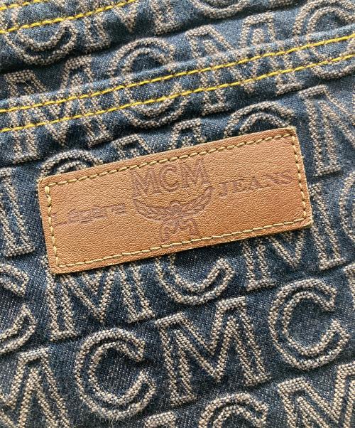MCM（エムシーエム）MCM (エムシーエム) ロゴ総柄パンツ ネイビー サイズ:不明の古着・服飾アイテム