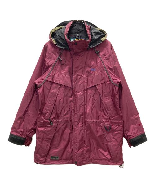 Eddie Bauer（エディーバウアー）Eddie Bauer (エディーバウアー) EBTEK マウンテンパーカーコート ボルドー サイズ:Sの古着・服飾アイテム