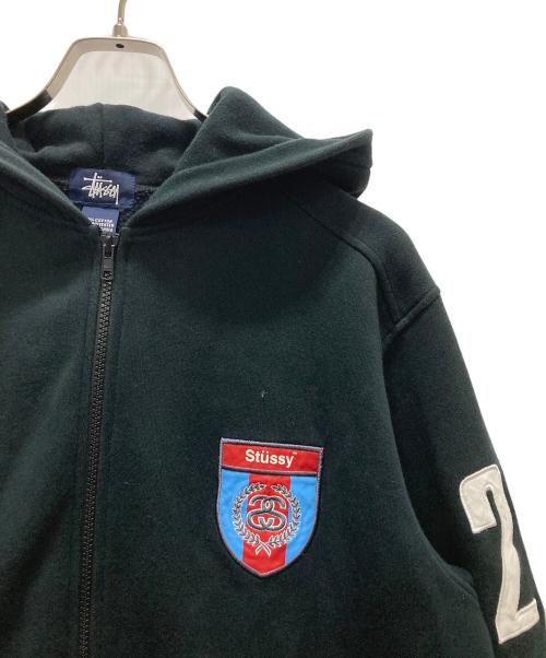 stussy（ステューシー）stussy (ステューシー) ワッペンジップパーカー サイズ:Mの古着・服飾アイテム