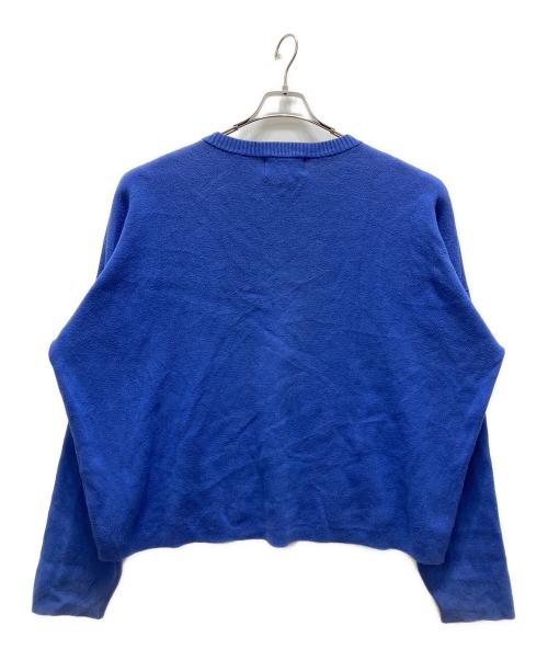 UNBORN SOCIETY（アンボーン ソサイエティー）UNBORN SOCIETY (アンボーン ソサイエティー) グラフィックニット ブルー サイズ:Mの古着・服飾アイテム