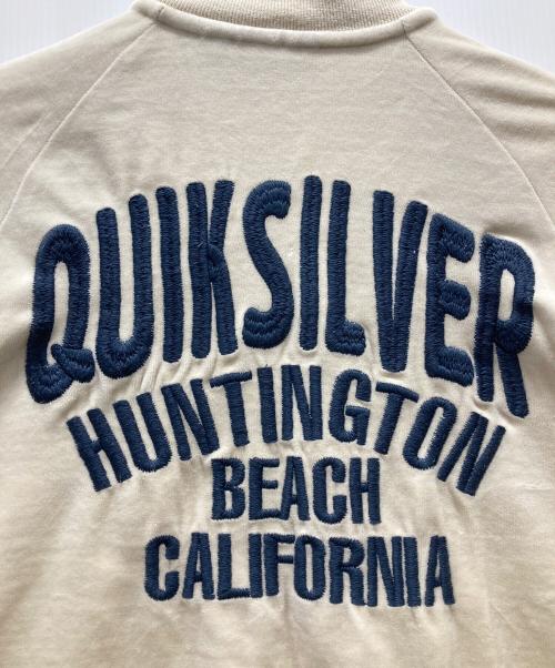 Quiksilver（クイックシルバー）Quiksilver (クイックシルバー) ワッペンベロアジャケット ベージュ サイズ:Lの古着・服飾アイテム