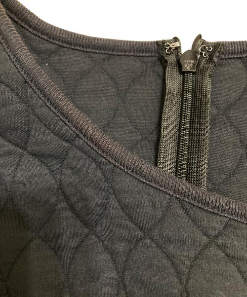 LE CIEL BLEU（ルシェルブルー）LE CIEL BLEU (ルシェルブルー) キルティングワンピース ブラック サイズ:Sの古着・服飾アイテム