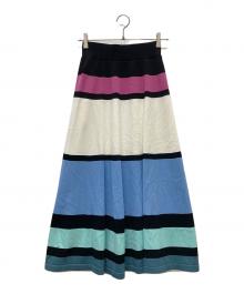 Diagram（ダイアグラム）の古着「マルチカラーニットスカート」｜マルチカラー