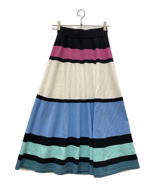 Diagram（ダイアグラム）Diagram (ダイアグラム) マルチカラーニットスカート マルチカラー サイズ:36の古着・服飾アイテム