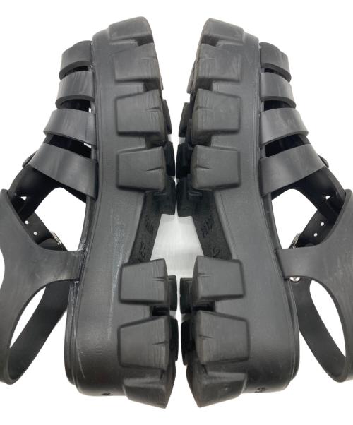 PRADA（プラダ）PRADA (プラダ) モノリスグルカサンダル ブラック サイズ:37の古着・服飾アイテム