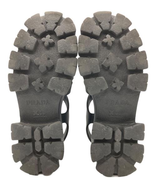 PRADA（プラダ）PRADA (プラダ) モノリスグルカサンダル ブラック サイズ:37の古着・服飾アイテム