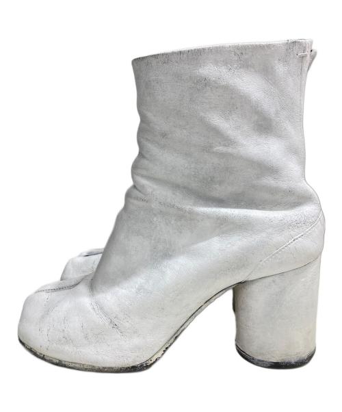Maison Margiela（メゾンマルジェラ）Maison Margiela (メゾンマルジェラ) ビアンケットペンキtabiブーツ ホワイト サイズ:38の古着・服飾アイテム