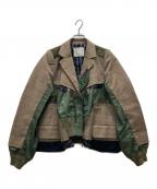 ）の古着「再構築ミリタリーテーラードブルゾン」｜ブラウン