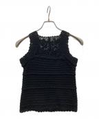 MARNOマーノ）の古着「Chloe knit tops black」｜ブラック
