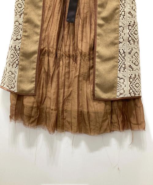 PUBLIC TOKYO（パブリックトウキョウ）PUBLIC TOKYO (パブリックトウキョウ) レイヤードスカート ブラウン サイズ:FERRの古着・服飾アイテム