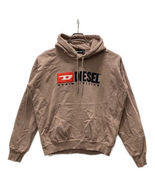 DIESEL（ディーゼル）DIESEL (ディーゼル) プルオーバーパーカー ピンク サイズ:Sの古着・服飾アイテム