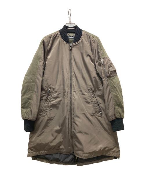 DIESEL（ディーゼル）DIESEL (ディーゼル) MA-1切替ダウンコート オリーブ サイズ:XSの古着・服飾アイテム