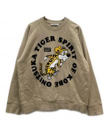 Onitsuka Tiger（オニツカタイガー）の古着「タイガーワッペンラグランスウェット」｜ブラウン