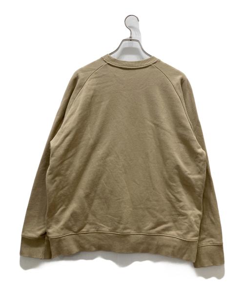 Onitsuka Tiger（オニツカタイガー）Onitsuka Tiger (オニツカタイガー) タイガーワッペンラグランスウェット ブラウン サイズ:Lの古着・服飾アイテム