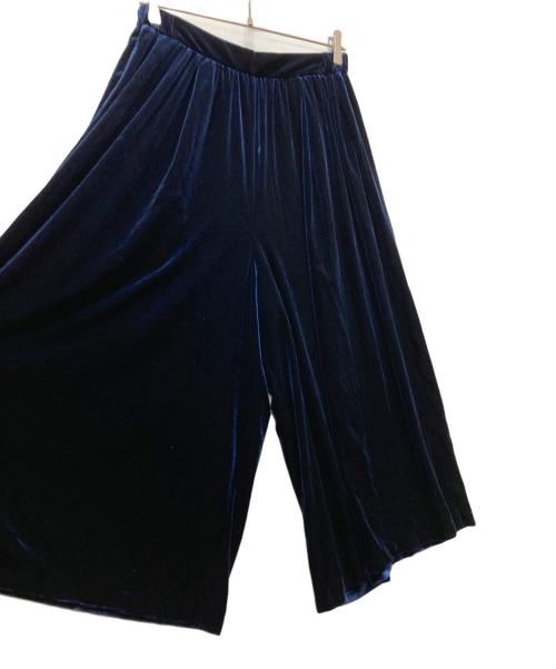 mizuiro-ind（ミズイロインド）mizuiro-ind (ミズイロインド) ベロアパンツ ネイビー サイズ:2の古着・服飾アイテム