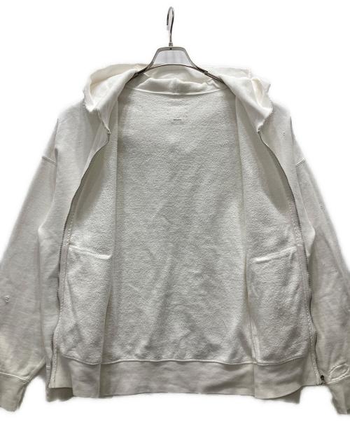 VISVIM（ビズビム）VISVIM (ビズビム) 25SS JUMBO SB SWEAT HOODIE F.Z. CRASH ホワイト サイズ:4の古着・服飾アイテム