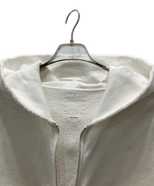 VISVIM（ビズビム）VISVIM (ビズビム) 25SS JUMBO SB SWEAT HOODIE F.Z. CRASH ホワイト サイズ:4の古着・服飾アイテム