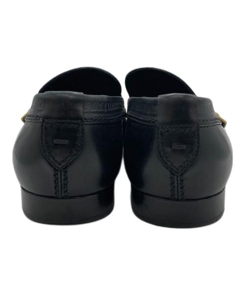 LOUIS VUITTON（ルイ ヴィトン）LOUIS VUITTON (ルイ ヴィトン) ストラップローファー ブラック サイズ:5　1/2の古着・服飾アイテム