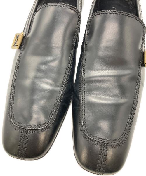 LOUIS VUITTON（ルイ ヴィトン）LOUIS VUITTON (ルイ ヴィトン) ストラップローファー ブラック サイズ:5　1/2の古着・服飾アイテム
