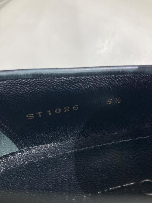 LOUIS VUITTON（ルイ ヴィトン）LOUIS VUITTON (ルイ ヴィトン) ストラップローファー ブラック サイズ:5　1/2の古着・服飾アイテム