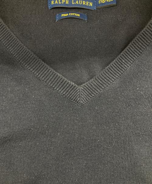 POLO RALPH LAUREN（ポロ・ラルフローレン）POLO RALPH LAUREN (ポロ・ラルフローレン) Vネックニット ネイビー サイズ:Sの古着・服飾アイテム