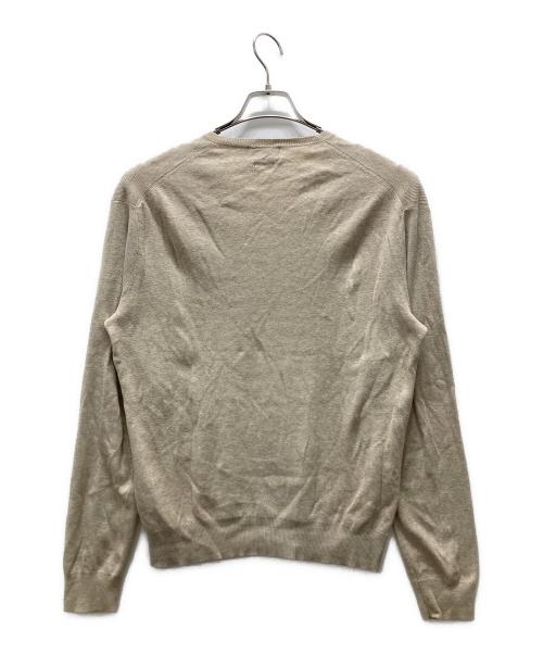 POLO RALPH LAUREN（ポロ・ラルフローレン）POLO RALPH LAUREN (ポロ・ラルフローレン) Vネックニット ベージュ サイズ:Sの古着・服飾アイテム