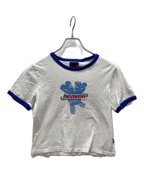 Heaven by Marc Jacobs（ヘブンバイマークジェイコブス）Heaven by Marc Jacobs (ヘブンバイマークジェイコブス) リンガーTシャツ ホワイト サイズ:Mの古着・服飾アイテム