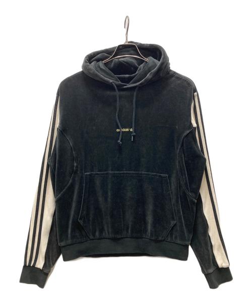 adidas（アディダス）adidas (アディダス) ベロアパーカー グレー サイズ:Mの古着・服飾アイテム