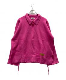 Knuth Marf（クヌースマーフ）の古着「slit neck loose knit」｜ピンク