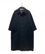 journal standard luxeジャーナルスタンダード ラックス）の古着「モッサ ステンカラーコート」｜ブラック