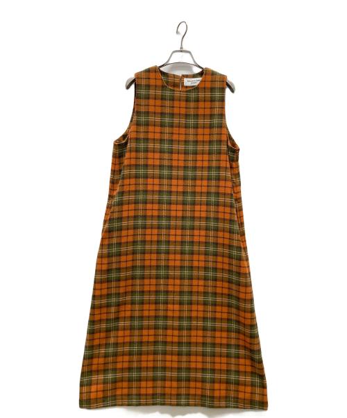 BEAMS BOY（ビームスボーイ）BEAMS BOY (ビームスボーイ) ノースリーブワンピース オレンジ サイズ:表記無しの古着・服飾アイテム
