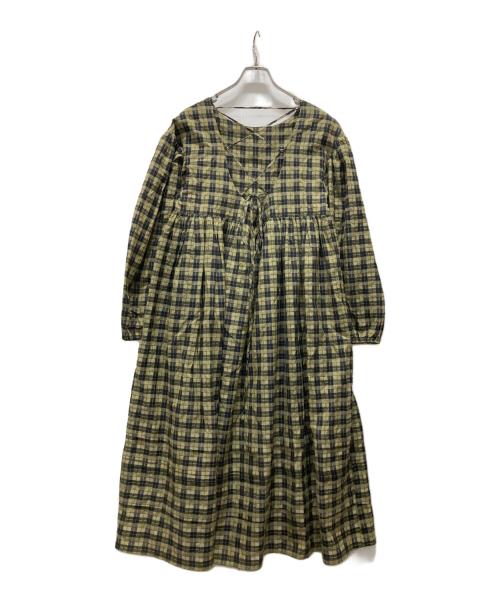 GHOSPELL（ゴスペル）GHOSPELL (ゴスペル) ブラウスワンピース イエロー サイズ:記載無しの古着・服飾アイテム