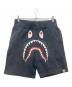 A BATHING APE（アベイシングエイプ）の古着「シャークスウェットショーツ/SHARK SWEAT SHORT PANTS」｜ブラック