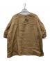 MAGALI (マガリ) リネンブラウス ブラウン サイズ:記載無し：5000円