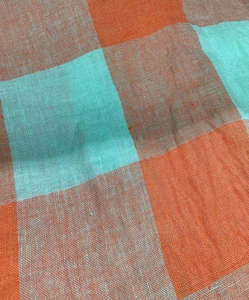 Veritecoeur（ヴェリテクール）Veritecoeur (ヴェリテクール) リネンブラウス オレンジ サイズ:Fの古着・服飾アイテム