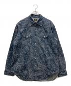 Needlesニードルズ）の古着「ペイズリー柄ウエスタンシャツ」｜インディゴ