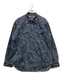 Needles（ニードルズ）の古着「ペイズリー柄ウエスタンシャツ」｜インディゴ