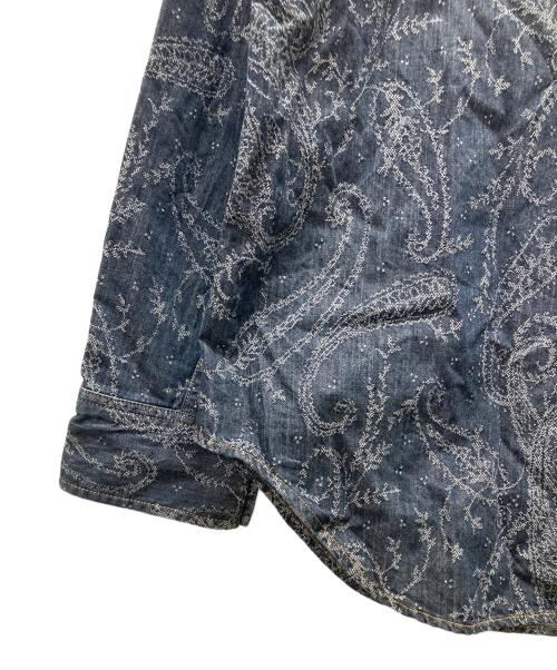 Needles（ニードルズ）Needles (ニードルズ) ペイズリー柄ウエスタンシャツ インディゴ サイズ:Lの古着・服飾アイテム