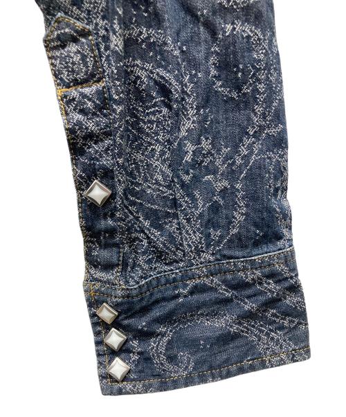 Needles（ニードルズ）Needles (ニードルズ) ペイズリー柄ウエスタンシャツ インディゴ サイズ:Lの古着・服飾アイテム