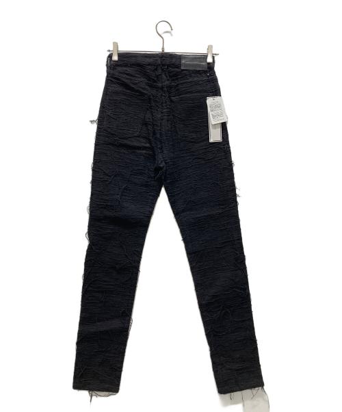 JOHN LAWRENCE SULLIVAN（ジョン ローレンス サリバン）JOHN LAWRENCE SULLIVAN (ジョン ローレンス サリバン) フリンジ加工デニムパンツ ブラック サイズ:8 未使用品の古着・服飾アイテム