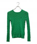 POLO RALPH LAURENポロ・ラルフローレン）の古着「ケーブルニット」｜グリーン