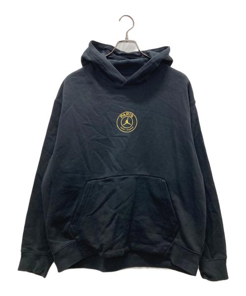 JORDAN（ジョーダン）JORDAN (ジョーダン) Paris Saint-Germain (パリサンジェルマン) PSG HBR FLC PO/ロゴパーカー ブラック サイズ:XXLの古着・服飾アイテム
