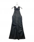 L'appartementアパルトモン）の古着「アーティカルレザー オーバーオール スカート」｜ブラック