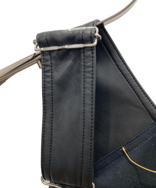 L'appartement（アパルトモン）L'Appartement (アパルトモン) アーティカルレザー オーバーオール スカート ブラック サイズ:34の古着・服飾アイテム