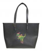 COACHコーチ）の古着「レキシークリスマストートバッグ」｜ブラック