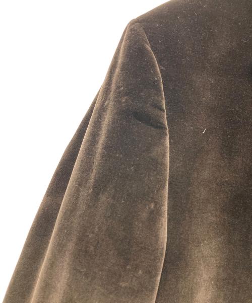 Z Zegna（ジー・ゼニア）Z Zegna (ジー・ゼニア) ベロアテーラードジャケット ブラウン サイズ:52の古着・服飾アイテム