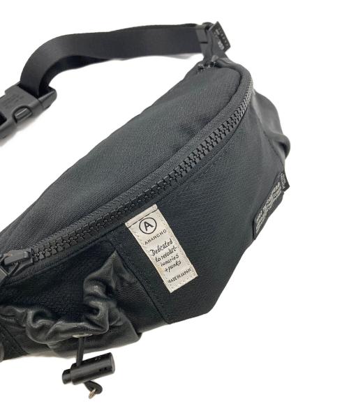 foot the coacher（フットザコーチャー）foot the coacher (フットザコーチャー) PORTER (ポーター) ANARCHO WAIST BAG ブラックの古着・服飾アイテム